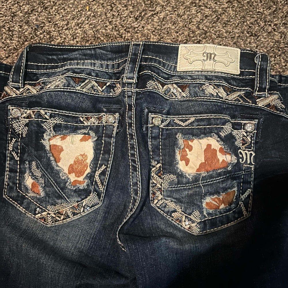 miss me cowprint jeans
